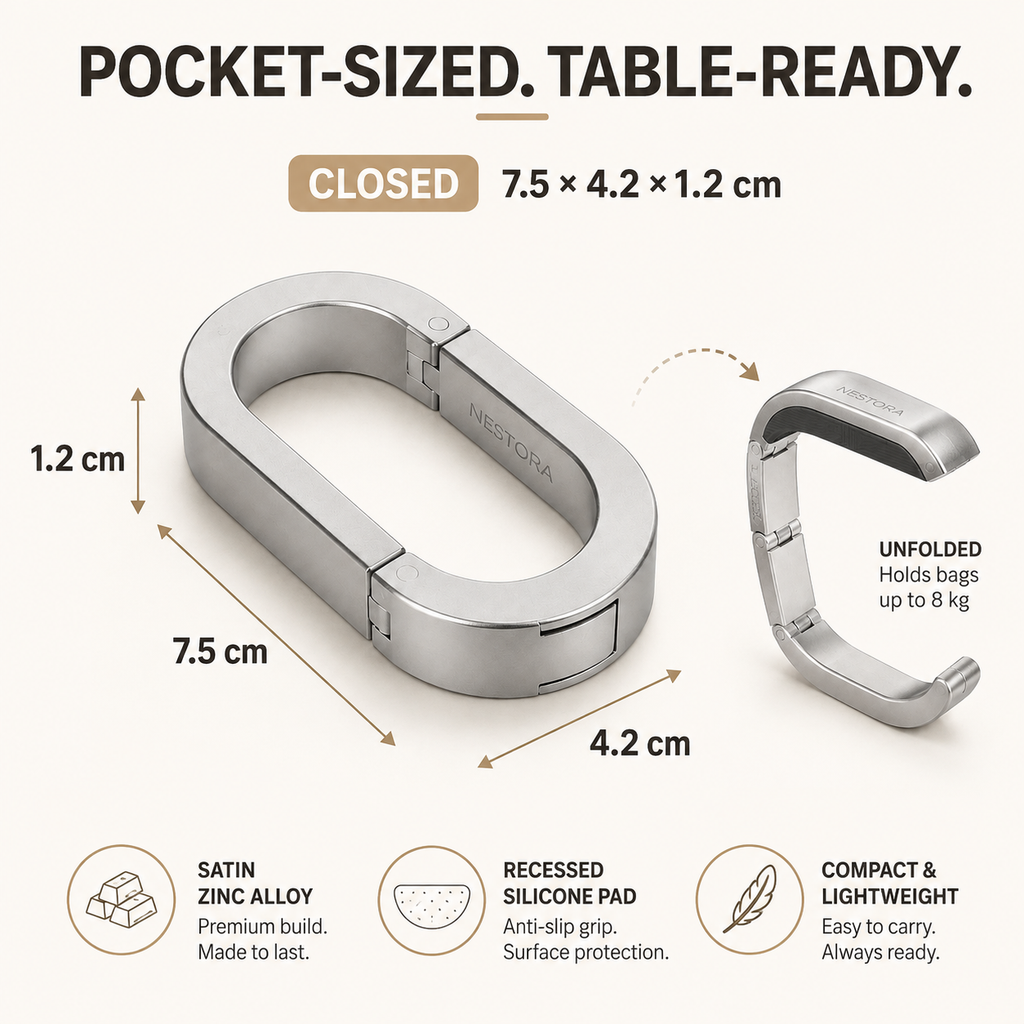 NESTORA SeatLoop Folding Bag Hanger