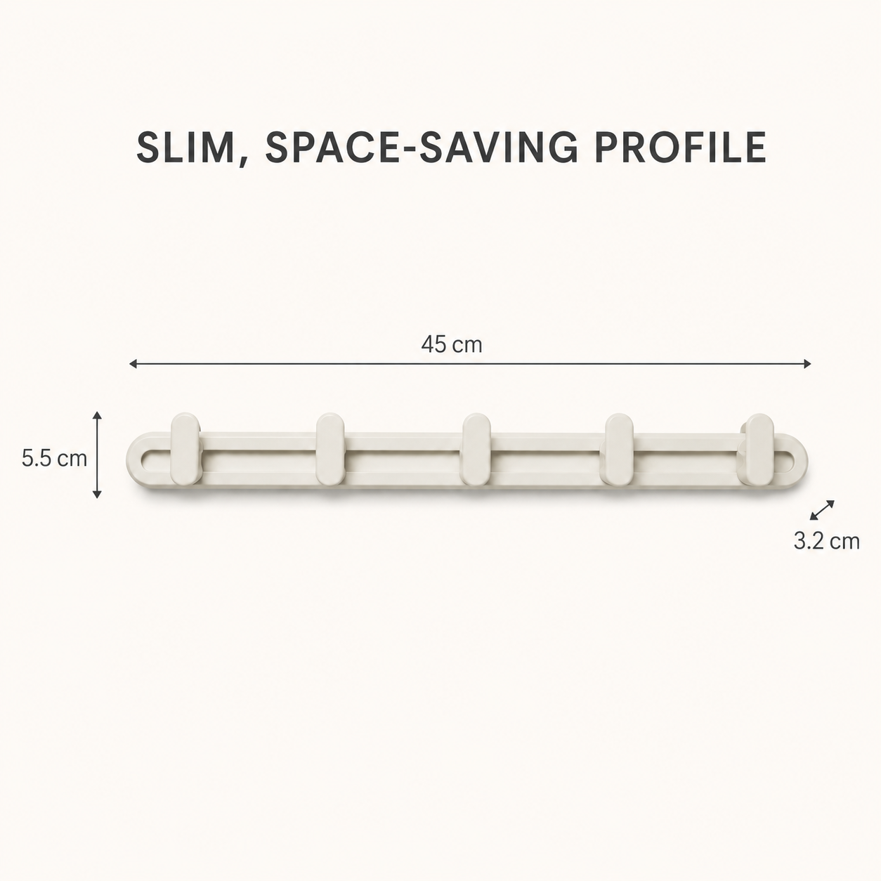 NESTORA RailNest Modular Wall Hook Rack