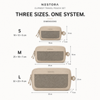 NESTORA ClipNest 3-Piece Travel Pouch Set