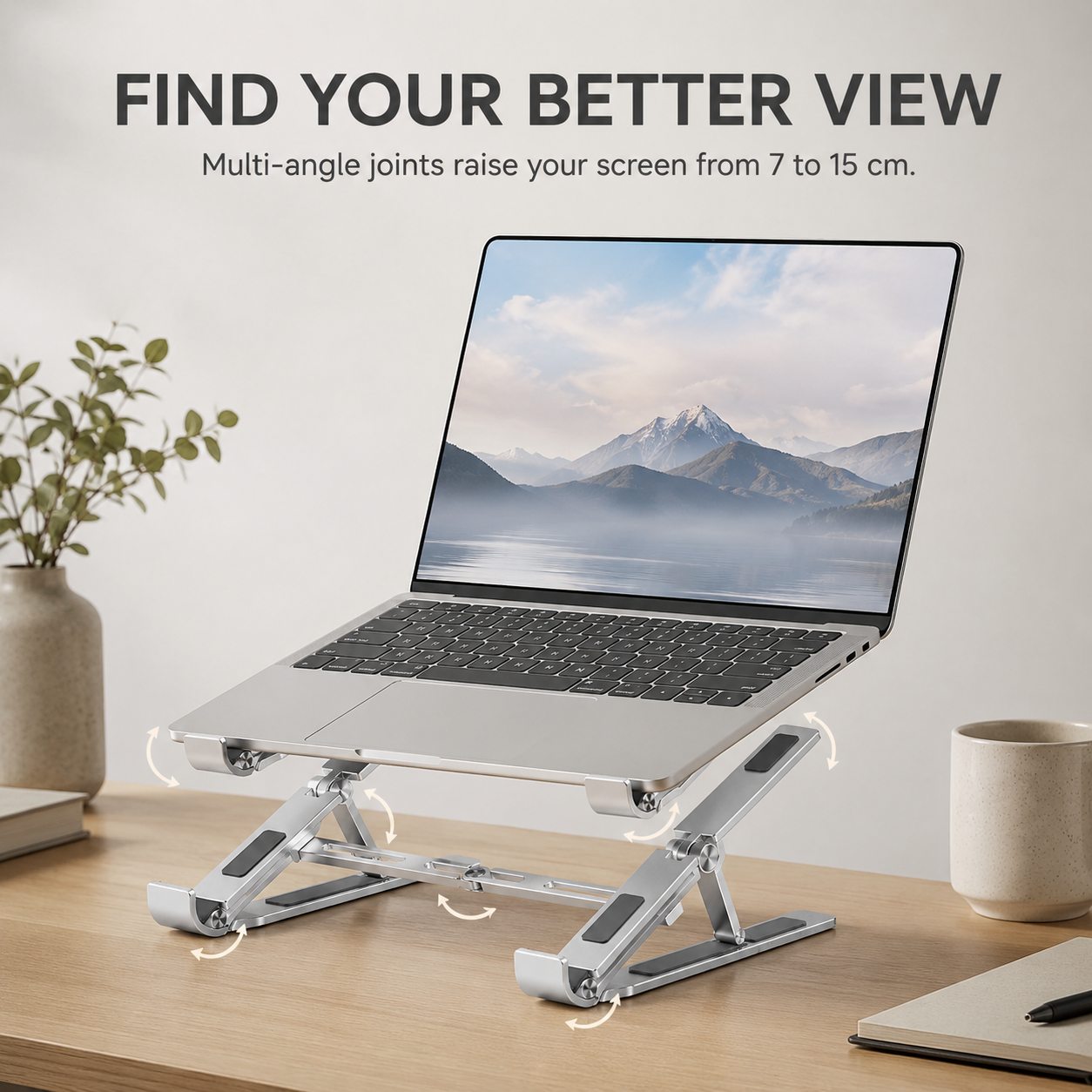 NESTORA FoldGrid Foldable Laptop Riser