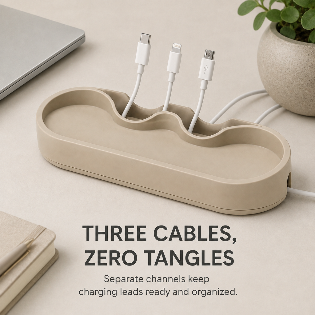 NESTORA CableCove Desktop Cable Organizer