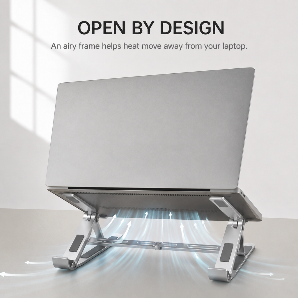 NESTORA FoldGrid Foldable Laptop Riser