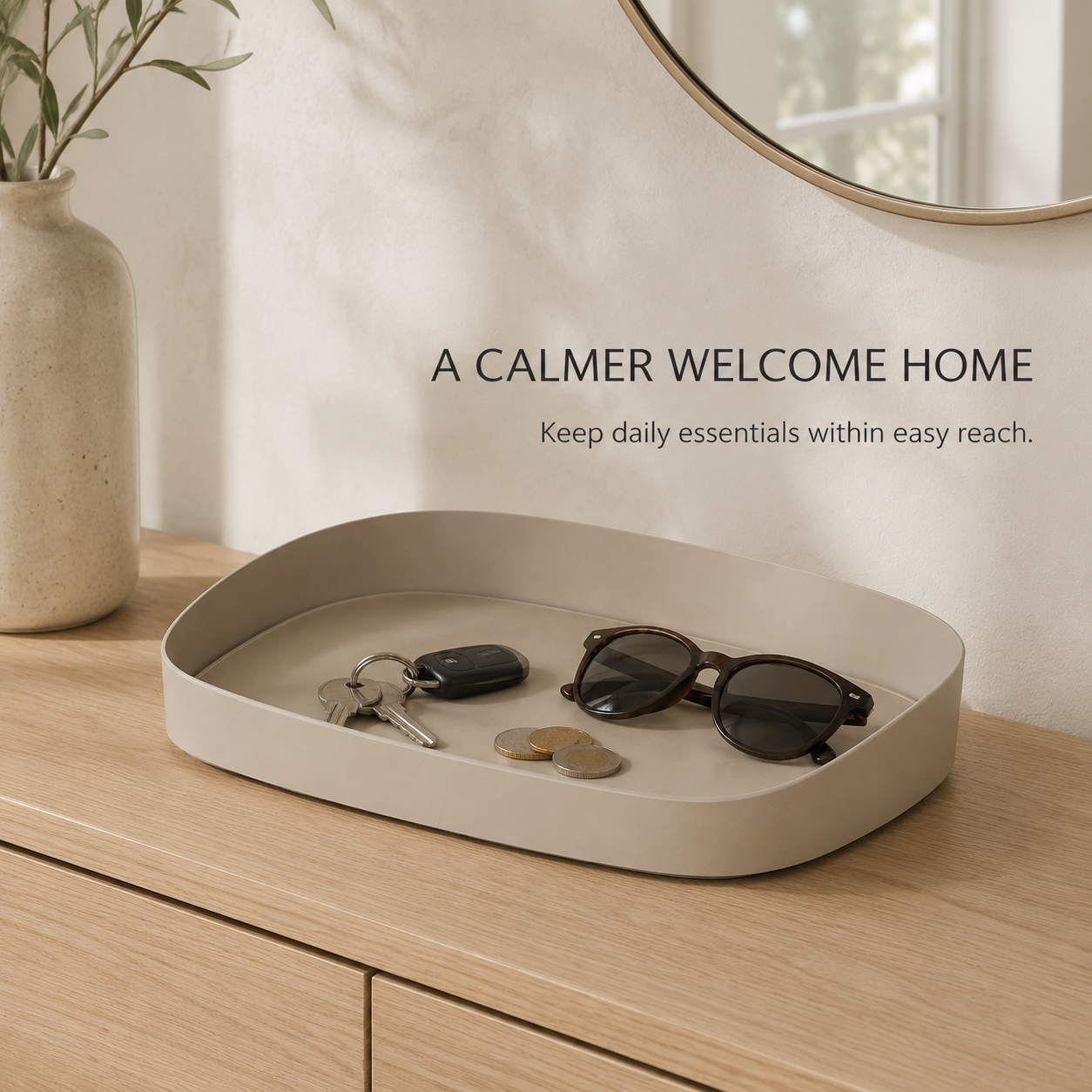 NESTORA ArcFold Entryway Organizer Tray