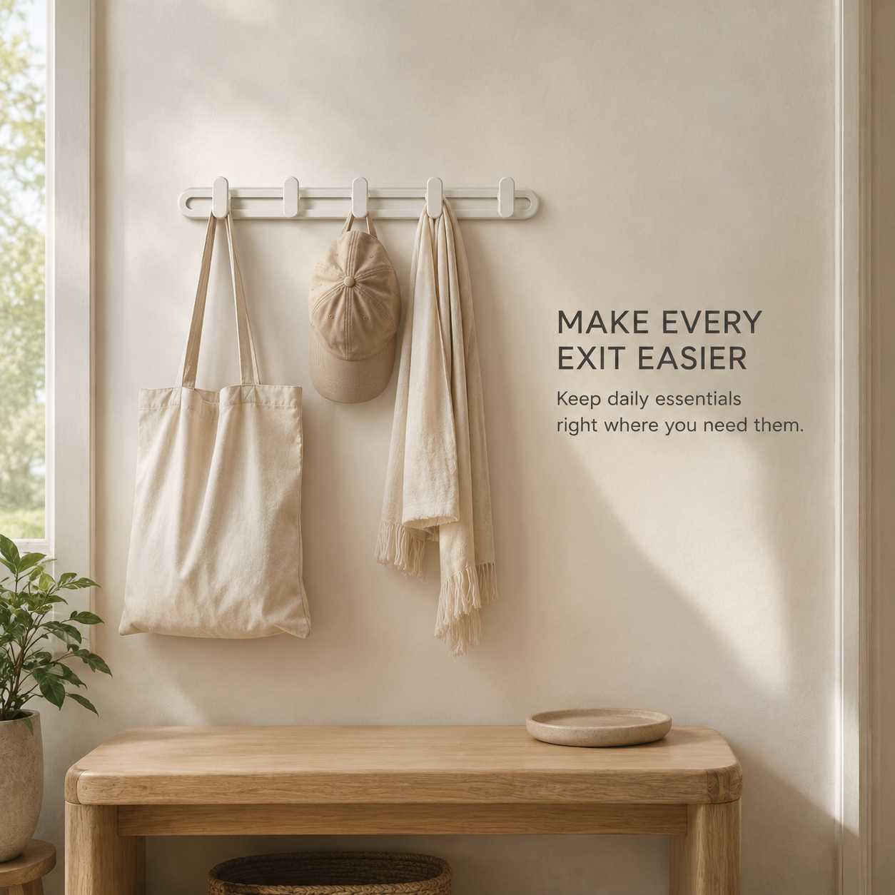 NESTORA RailNest Modular Wall Hook Rack