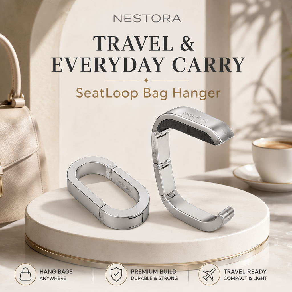 NESTORA SeatLoop Folding Bag Hanger