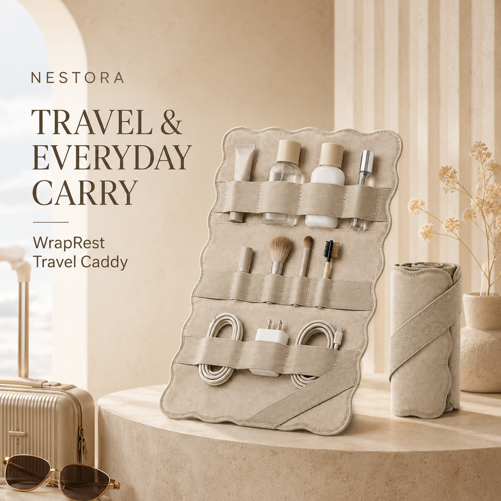 NESTORA WrapRest Roll-Up Travel Caddy