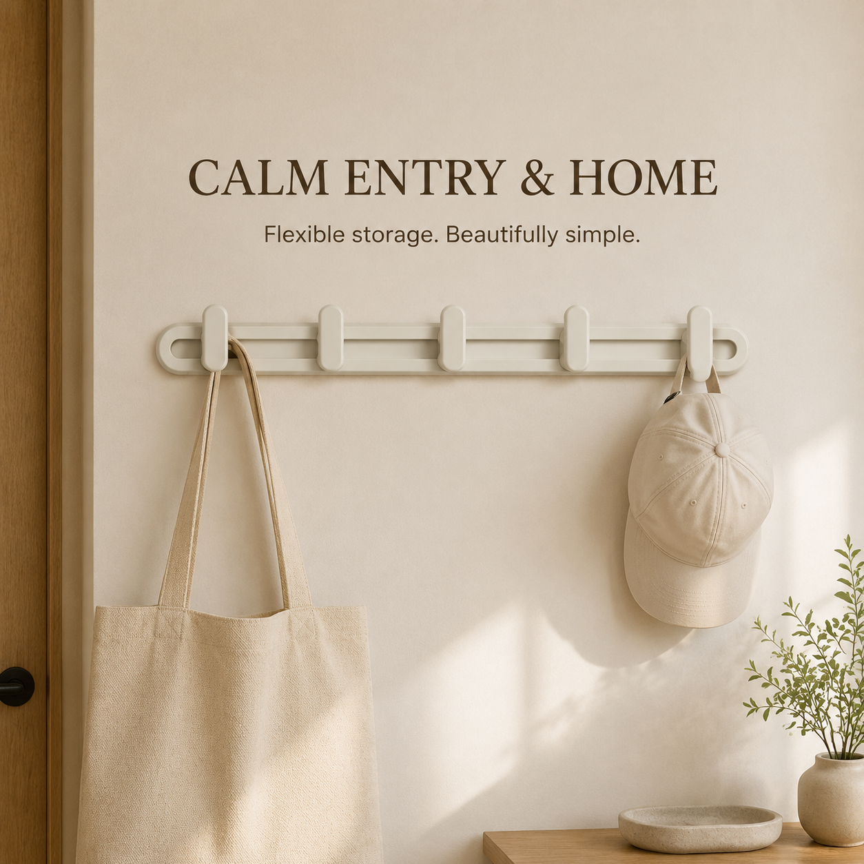 NESTORA RailNest Modular Wall Hook Rack