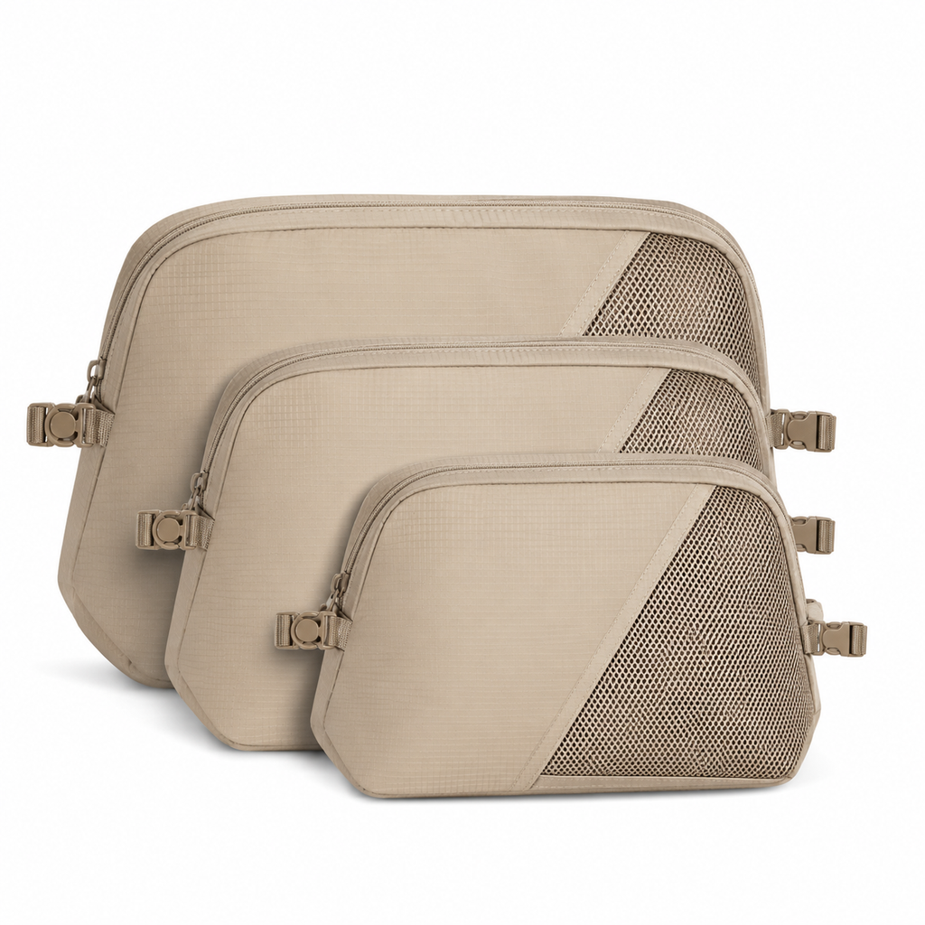 NESTORA ClipNest 3-Piece Travel Pouch Set